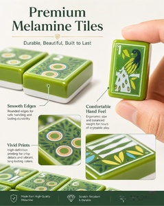 VANLIN - Tapete de Mesa de Mahjong Moderno y de Lujo para 4 Jugadores, Antideslizante, Impermeable, Resistente al Desgaste, con Tecnología de Melamina, para Juegos al Aire Libre - Product Image 1