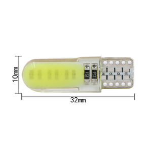 Luz LED de silicona para matrícula de coche T10 COB 12SMD, luz de lectura, luz de cristal W5W - Product Image 5