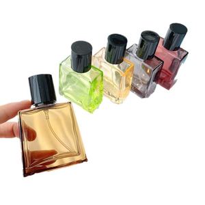 Flacon de parfum à embout vissé, flacon pulvérisateur en verre coloré, flacon vide, flacon de remplacement pour cosmétiques, flacon échantillon de 30ml - Product Image 1