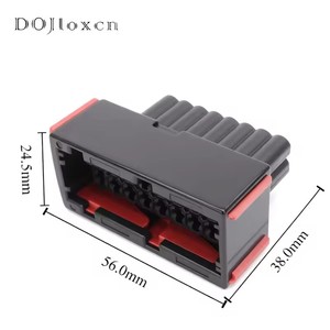 Connecteur Étanche Noir Automotif 16 Broches (1-964449-1, 1-965427-1) Mâle-Femelle pour Faisceau de Câblage Automobile, Prise de Câblage ECU Scellée - Product Image 4