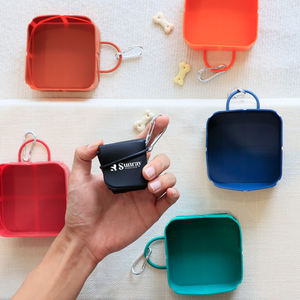 Sunraymascota 2025 Nouvelles couleurs personnalisées Bols de voyage pliables pour animaux de compagnie Bols de nourriture et d'eau pour chiens Bol en silicone pour chien - Product Image 2