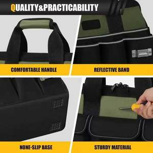 Bolsa de Herramientas Profesional de Gran Tamaño para Hombres, Personalizable, para Ingenieros, Carpinteros, Técnicos de Plomería, Fontaneros, Electricistas - Product Image 4