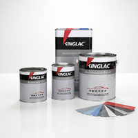 Revêtement liquide brillant M04 1K blanc argenté métallisé pour peinture acrylique automobile, fourniture OEM, adapté au pulvérisation automobile