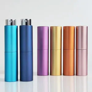 8ml China Rose Gold Disinfection Twist Body Spray Mist Metal Perfume Bottle 10 ml Atomizer Case