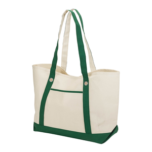 Grand sac fourre-tout blanc pour les courses, de plage, pliable, de marque privée - Product Image 3