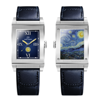Montre à quartz à rabat style Reverso, montre-bracelet vintage carrée avec bracelet en cuir véritable, cadeau unisexe, montres à rabat inversé, été 9200