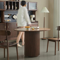 Vente d'usine : Table de salle à manger moderne en panneaux de bois, design tendance, pour hôtels et appartements