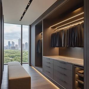 Bằng gỗ i hình đi bộ trong tủ quần áo phòng thay đồ tủ quần áo hệ thống - Product Image 5