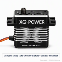 Servomoteur de voiture RC 1/12 XQ-S8020D 20kg sans noyau numérique haute tension haute précision étanche avec engrenage en acier inoxydable 8.4V