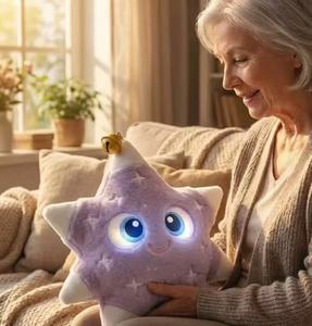 Juguete <span class=keywords><strong>de</strong></span> Peluche Súper Suave con Relleno <span class=keywords><strong>de</strong></span> Algodón PP y Bordado, Compañero <span class=keywords><strong>de</strong></span> IA |   Regalo para el Cuidado <span class=keywords><strong>de</strong></span> Personas Mayores y Compañero <span class=keywords><strong>de</strong></span> Voz Antiansiedad - Product Image 1