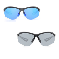 Lunettes de sport personnalisées avec logo, monture légère, lunettes de soleil de haute qualité en TR90, verres confortables en TAC PC polarisés UV400 pour hommes
