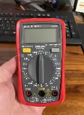 Multimètre numérique portable de poche Mt-Delixi DEM11 en stock – Testeur de tension et de courant LCD, multimètre à diode original - Product Image 6