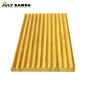 100% Solid Bamboo Fiber Wall Panel For building, 6mm Decorative Wall Panel 3d