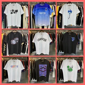 T-shirt da uomo casual a maniche corte con stampa testa di tigre e lettere sfumate, vestibilità ampia, per coppia - Product Image 2