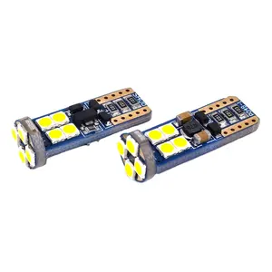 T10 W5W 12 SMD 3030发光二极管非极性汽车间隙灯标志灯无误差汽车楔形尾部侧灯泡白色