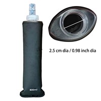 Gourde souple pliable en TPU de 250 ml et 300 ml pour sac d'hydratation, gilet de course, bouteille d'eau pliable