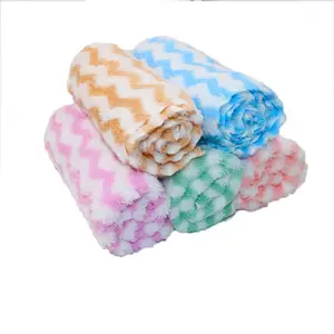 High Quality 100% Printed Microfiber Kitchen Terry Coral Velvet Grey Waffle Embroidery Dish Cleaning Towel