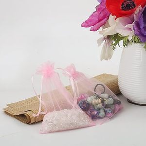 Wholesale Price Organza Bags Mixed Color Drawstring Mesh Jewelry Pouches Sheer Mesh <b>Wrap</b> for Festival Party Christmas Favor RTS - Product Image 4