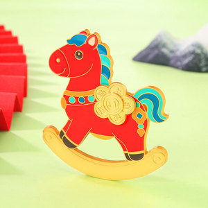 Magnete per Frigorifero e Apribottiglie Anno del Cavallo, Design Cartoon, Decorazione Magnetica Personalizzata per la Casa - Product Image 4