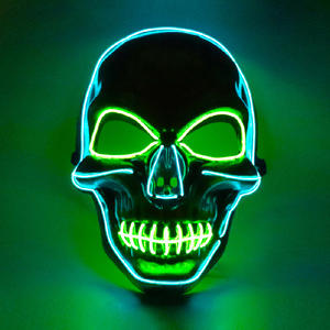 Transfrontalier pour <span class=keywords><strong>Amazon</strong></span> <span class=keywords><strong>LED</strong></span> crâne <span class=keywords><strong>masque</strong></span> lumière froide lueur Halloween fête <span class=keywords><strong>masque</strong></span> personnalisé 20.22 millions saint Festival horreur plastique - Product Image 1