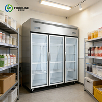 Démontage rapide, nettoyage facile, structure interne, réduction du temps de sanitaireisation quotidienne, vitrine réfrigérée commerciale