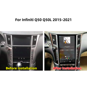 Radio de coche Android estilo Tesla de 13,6 pulgadas para Infiniti Q50 Q50L 2015-2021 navegación Android coche Multimedia inalámbrico CarPlay DSP - Product Image 2