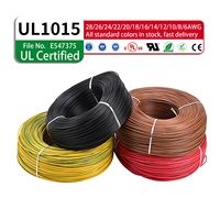 Fabricante de Cables Electrónicos de PVC UL1015 14AWG 600V 105c, Cables de Cobre Estañado Trenzado, Suministro Directo de Fábrica, en Stock