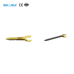 <span class=keywords><strong>Tornillo</strong></span> Pedicular Monoaxial Geasure (Doble Rosca) Instrumento Quirúrgico Posterior de Aleación de Titanio para Columna Vertebral Sistema de Fijación 5.5 Clase III - Product Image 2