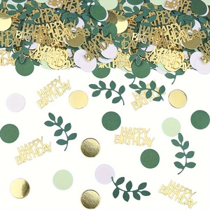 Coriandoli Verde Salvia per Buon Compleanno, Coriandoli in Lamina per Decorazioni Tavolo per Feste di 18°, 30°, 40°, 50°, 60° Compleanno - Product Image 5