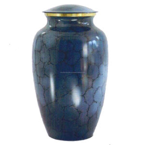 โกศที่ระลึกงานศพสำหรับผู้ใหญ่,ทำจากโลหะผสมมีสไตล์สำหรับขี้เถ้ามนุษย์งานทำมือด้วยทองเหลืองและอลูมิเนียม - Product Image 3