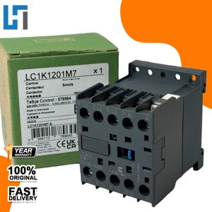 Nouveau contacteur AC d'origine LC1K1201M7 TeSys K 3P 12A 220V 50/60Hz, contrôleur d'automatisation industrielle en stock - Product Image 1