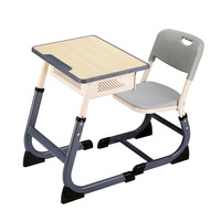 Bureau et chaise d'étudiant polyvalents Comnenir, meubles en métal pour le collège, pour utilisation en milieu hospitalier