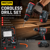 Ensemble de perceuses sans fil 21V en gros avec batterie au lithium, kit complet de perceuse électrique pour l'approvisionnement en outils électriques OEM ODM
