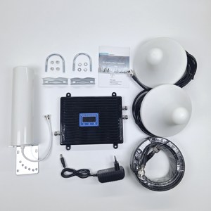 Amplificateur de signal GSM tri-bande 3G 4G 5G LTE pour <span class=keywords><strong>téléphone</strong></span> <span class=keywords><strong>mobile</strong></span> avec couverture de 300 à 500 m², 65 dB, 900/1800/2100 MHz, <span class=keywords><strong>répéteur</strong></span> B8 B1 B3 - Product Image 1