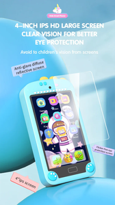 Mini lampe torche lumineuse P1max, jouet pour téléphone portable d'enfant, batterie 1000 mAh, autocollants de dessins animés multiples, jouet téléphone pour enfant - Product Image 5