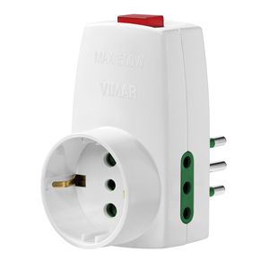 อะแดปเตอร์ไฟฟ้าวิมาร์ 1500W พร้อมสวิตช์สำหรับใช้ในบ้าน - Product Image 1