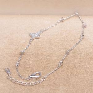 Accessoire de bracelet en argent Wenchi S925, papillon, trois perles, trou traversant, bricolage, bijoux en perles, 19907, taille 7-9, capuchons de perles de 3 mm, vides - Product Image 3