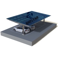 Kit de structure en acier au carbone solaire chinois, matériau Q235B, supports de carport en stock