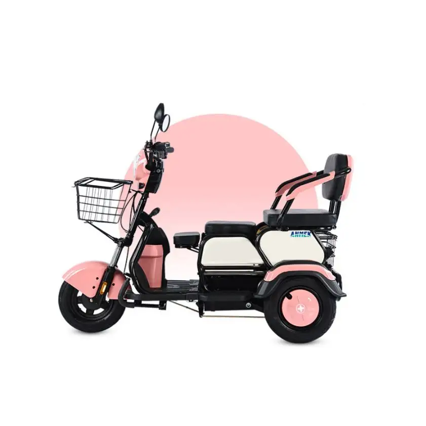 Tricycle Electric For 3 Passenger Motorcycle Three Wheel Year Old Cargo Tire Food Scooter With Seats Motorized 1 2 Dc Tricycles