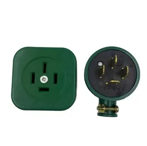 Three-phase electric four-wire plug socket 16A flat plug socket