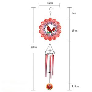 Carillon éolien d'extérieur unique et durable pour jardin, cour, patio, décoration suspendue, cadeau pour un ami - Product Image 4