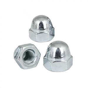 Écrous dôme hexagonaux en acier au carbone zingué DIN 1587 de haute qualité, personnalisés - Product Image 1