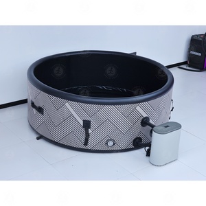 Bain à remous <span class=keywords><strong>gonflable</strong></span> rond personnalisé en gros, <span class=keywords><strong>spa</strong></span> portable avec chauffage à température constante pour extérieur et jardin, pour 2 à 6 personnes - Product Image 4