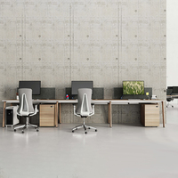 Meubles de bureau modernes, bureau en bois, Muebles De Oficina, poste de travail modulaire ouvert pour le personnel de bureau, pour 2, 4, 6 ou 8 personnes