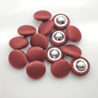 Boutons recouverts de tissu satiné de qualité supérieure, plusieurs tailles, boutons à tige ronde pour robes de luxe, costumes, chemisiers, vêtements de mariage, BOUTONS