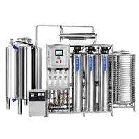 Système de purification d'eau par osmose inverse en acier inoxydable ultra-pur 2000L/heure avec pompe PLC – Garantie 1 an