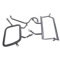 Convient pour QJMOTOR 750 cadre latéral de la moto support en acier au carbone boîte latérale droite cachant support de tuyau d'échappement