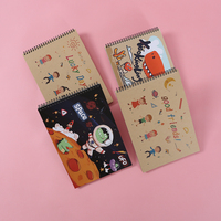 Cuaderno de Dibujo Personalizado con Cubierta de Dibujos Animados de Dinosaurios Pequeños, Encuadernado en Espiral A4, Papel Resistente para Dibujar
