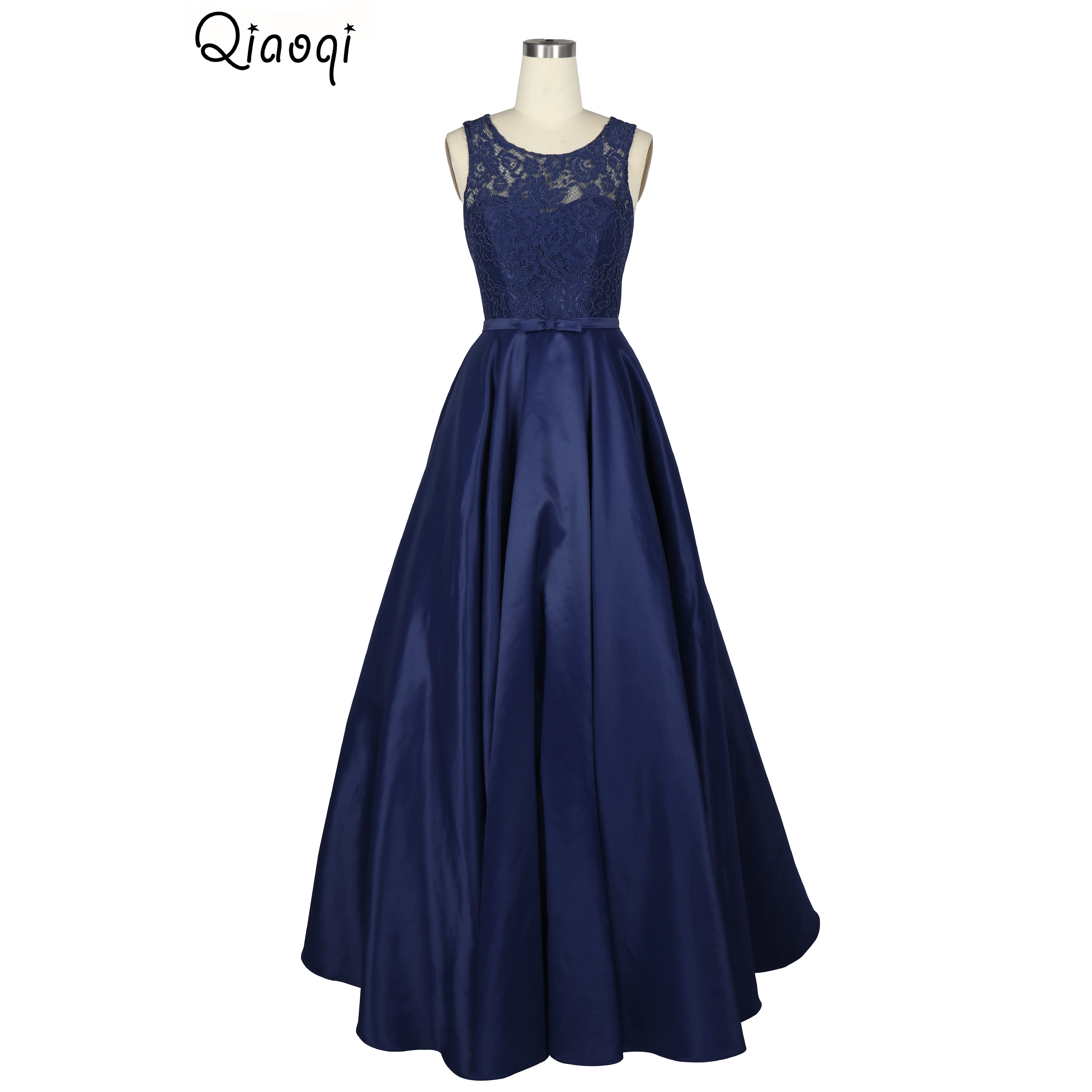 New Navy Blue Sleeveless A Line Lace Appliques Formal Party sweet quinceanera dress