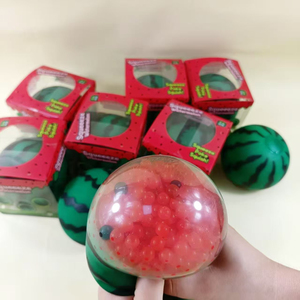 Jouet anti-stress souple en forme de pastèque, populaire, jouet sensoriel de simulation de fruit fluide, pour le bureau et les enfants - Product Image 1